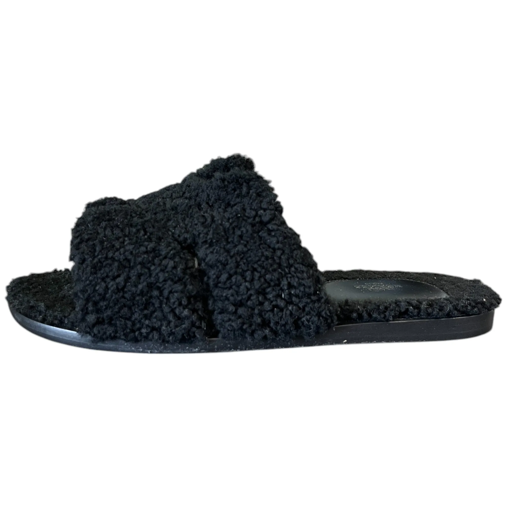 Men's Izmir Shearling Sandals Black Size EU 44 / UK 10