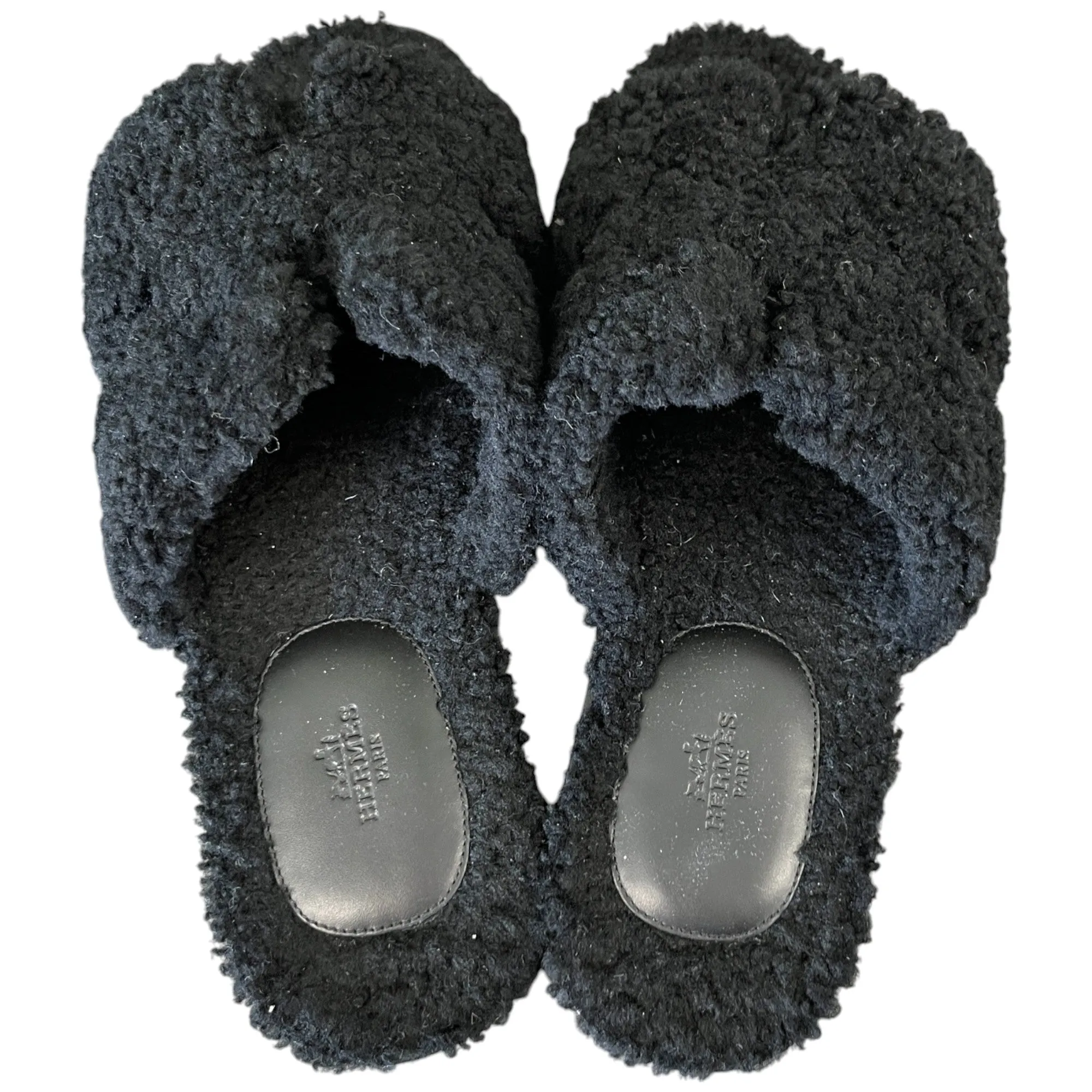Men's Izmir Shearling Sandals Black Size EU 44 / UK 10