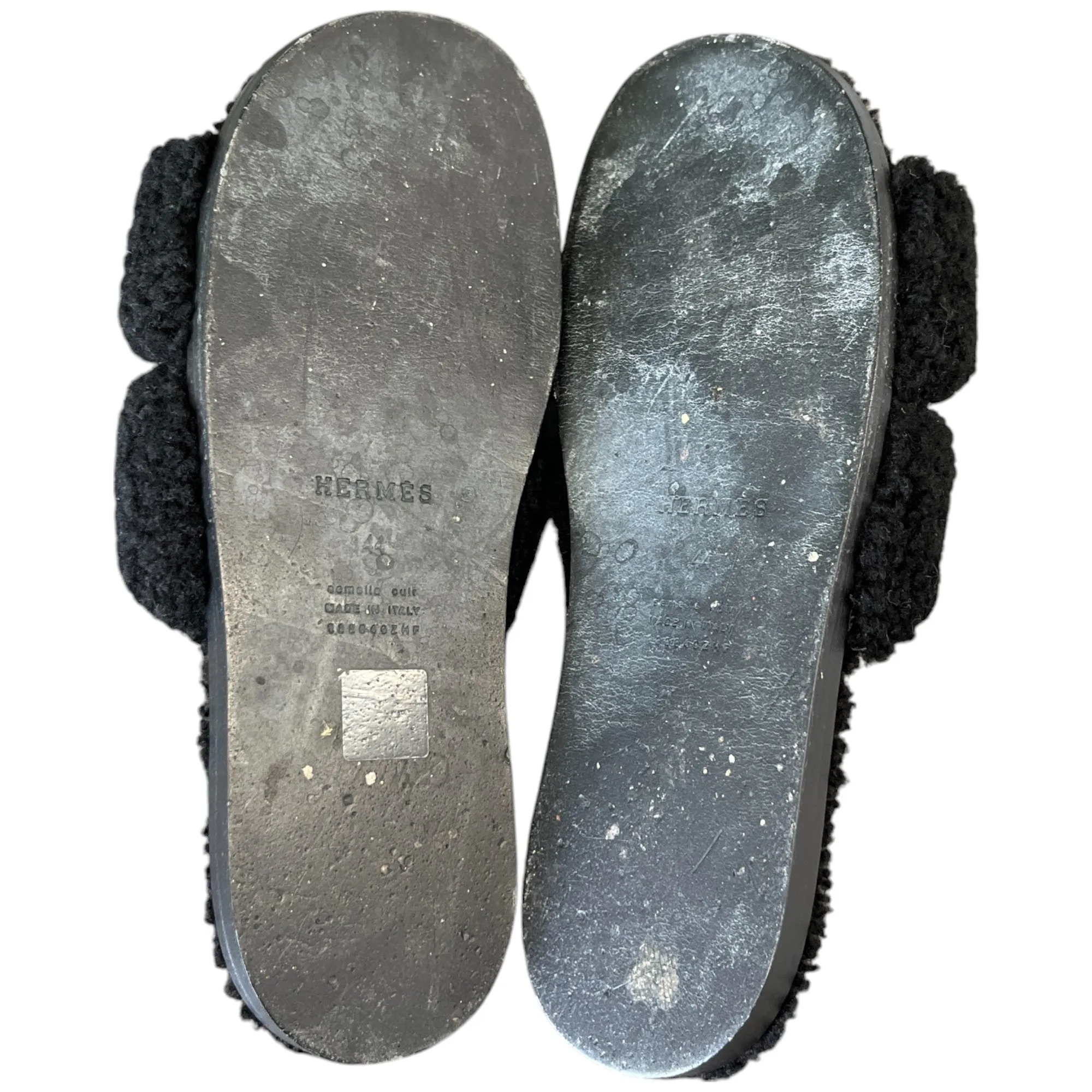 Men's Izmir Shearling Sandals Black Size EU 44 / UK 10