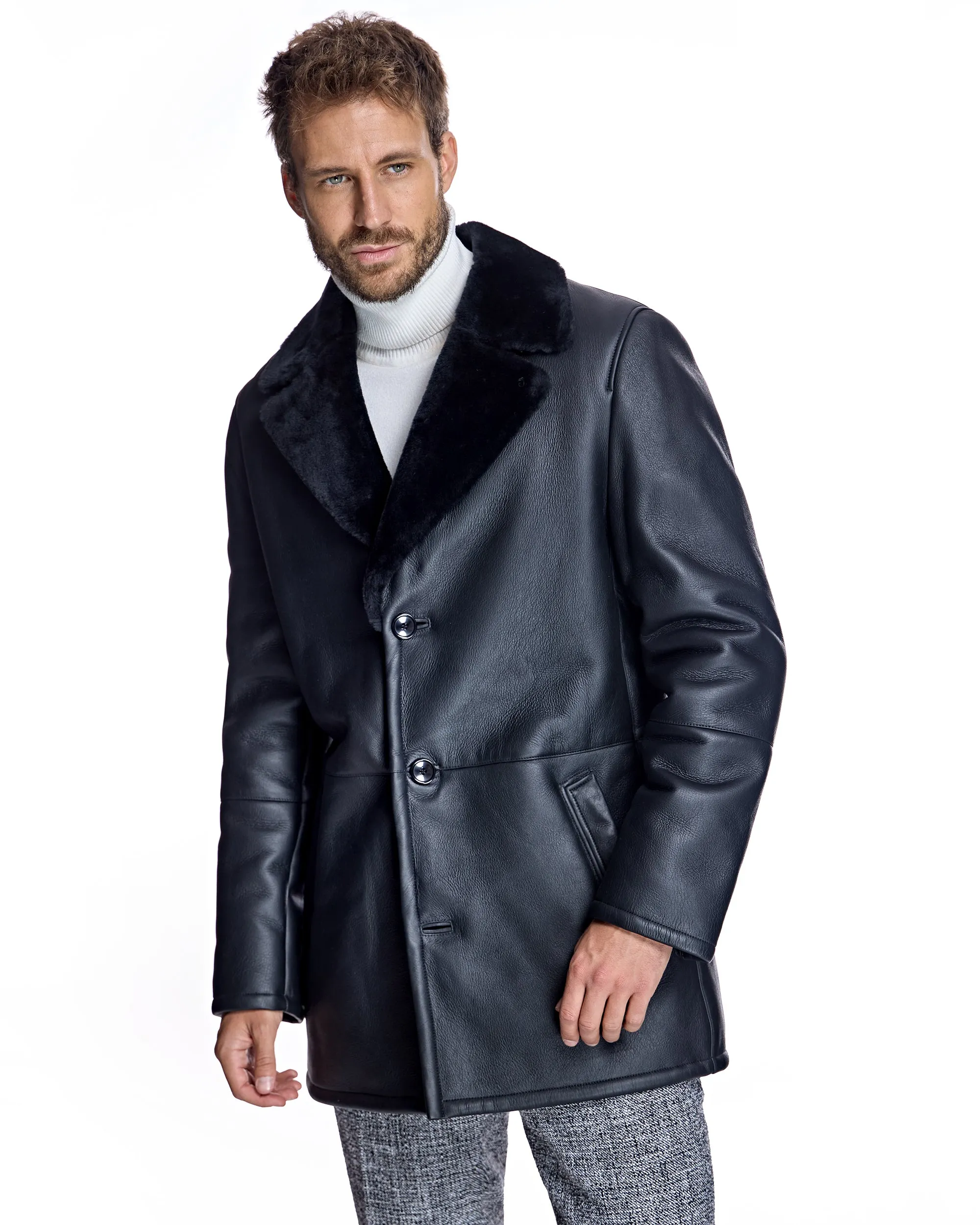 Men's Nappa Shearling Lamb Jacket