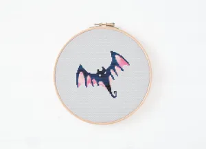 Mini Bat Cross Stitch Pattern #649