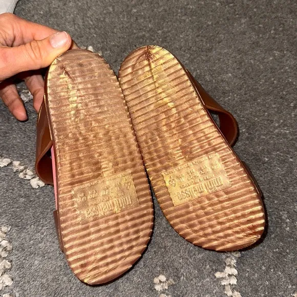 MINI MELISSA SANDALS PINK &amp; GOLD. USA 11. EUR 28/29