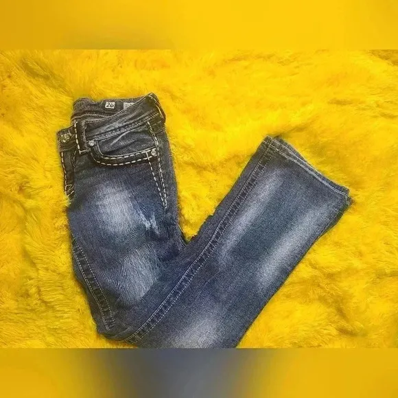 Miss Me Jean with Thick Stitch Detail