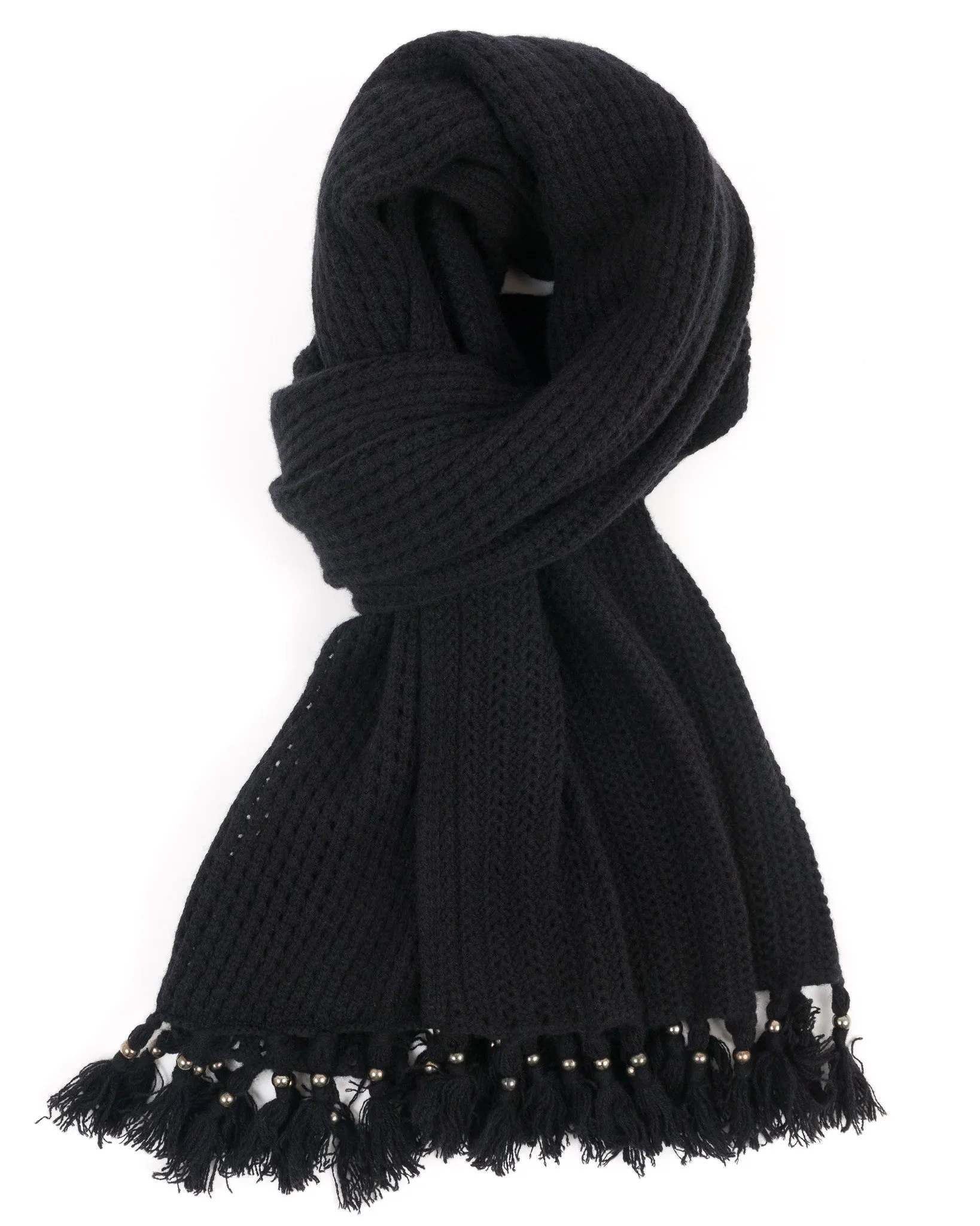 Mixed Stitch Cashmere Wrap