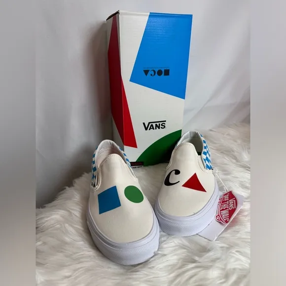 MOCA x Classic Slip-On 'Checkerboard - Cyan' New In Box