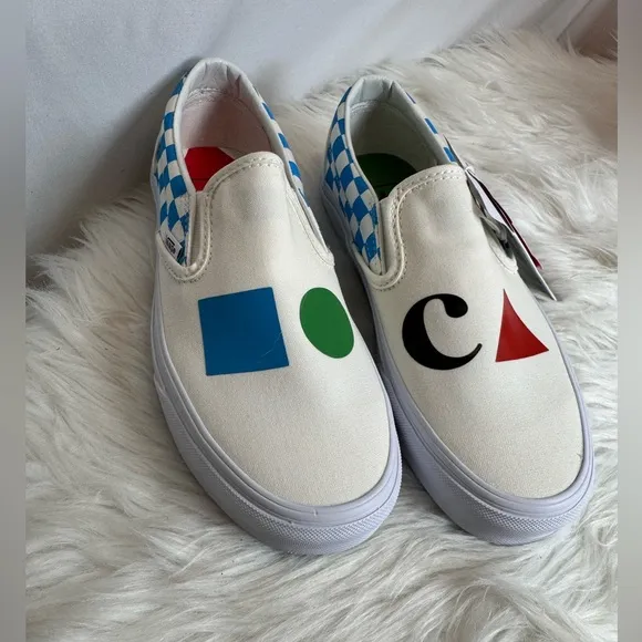 MOCA x Classic Slip-On 'Checkerboard - Cyan' New In Box