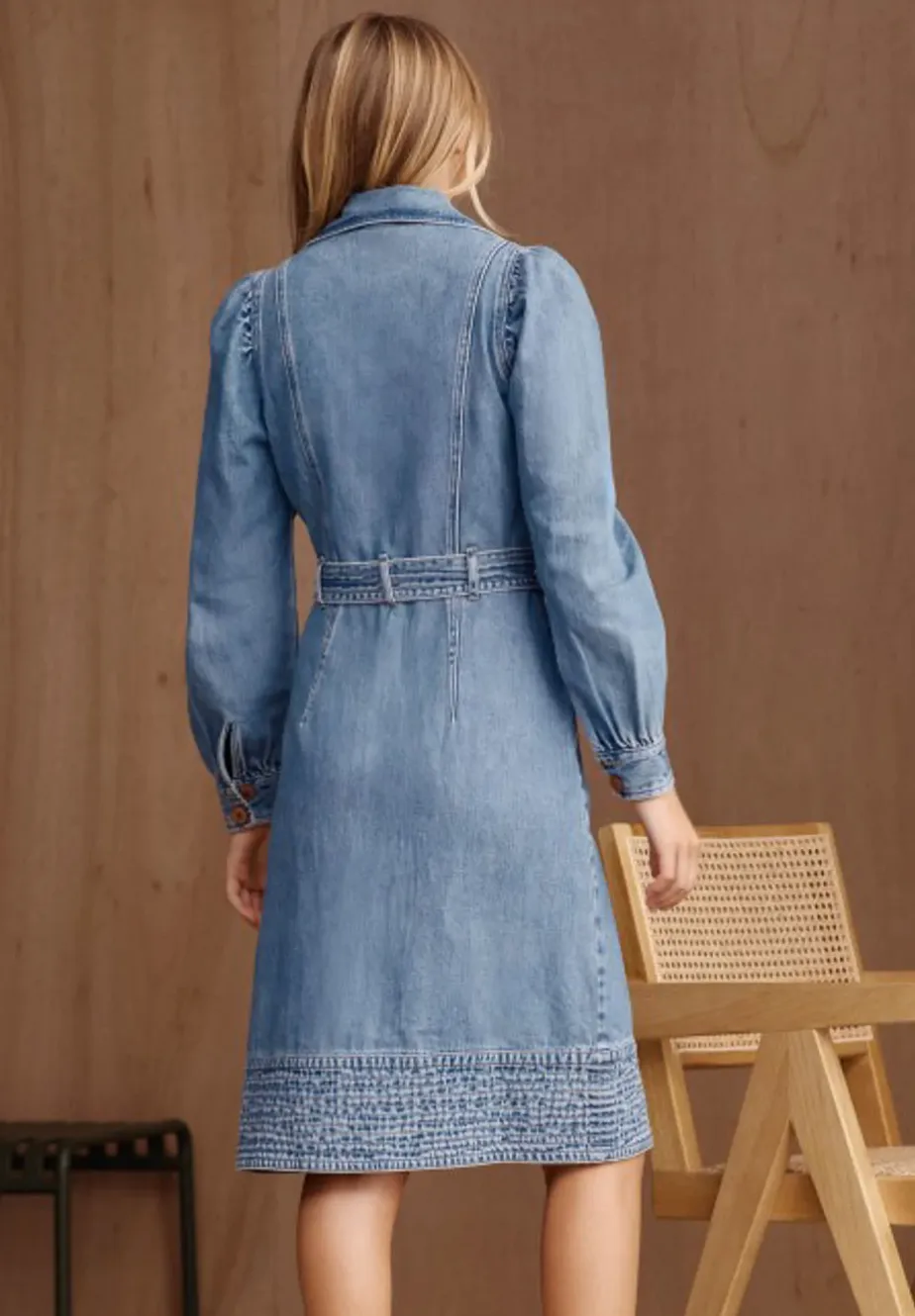 Monty Denim Dress Blue
