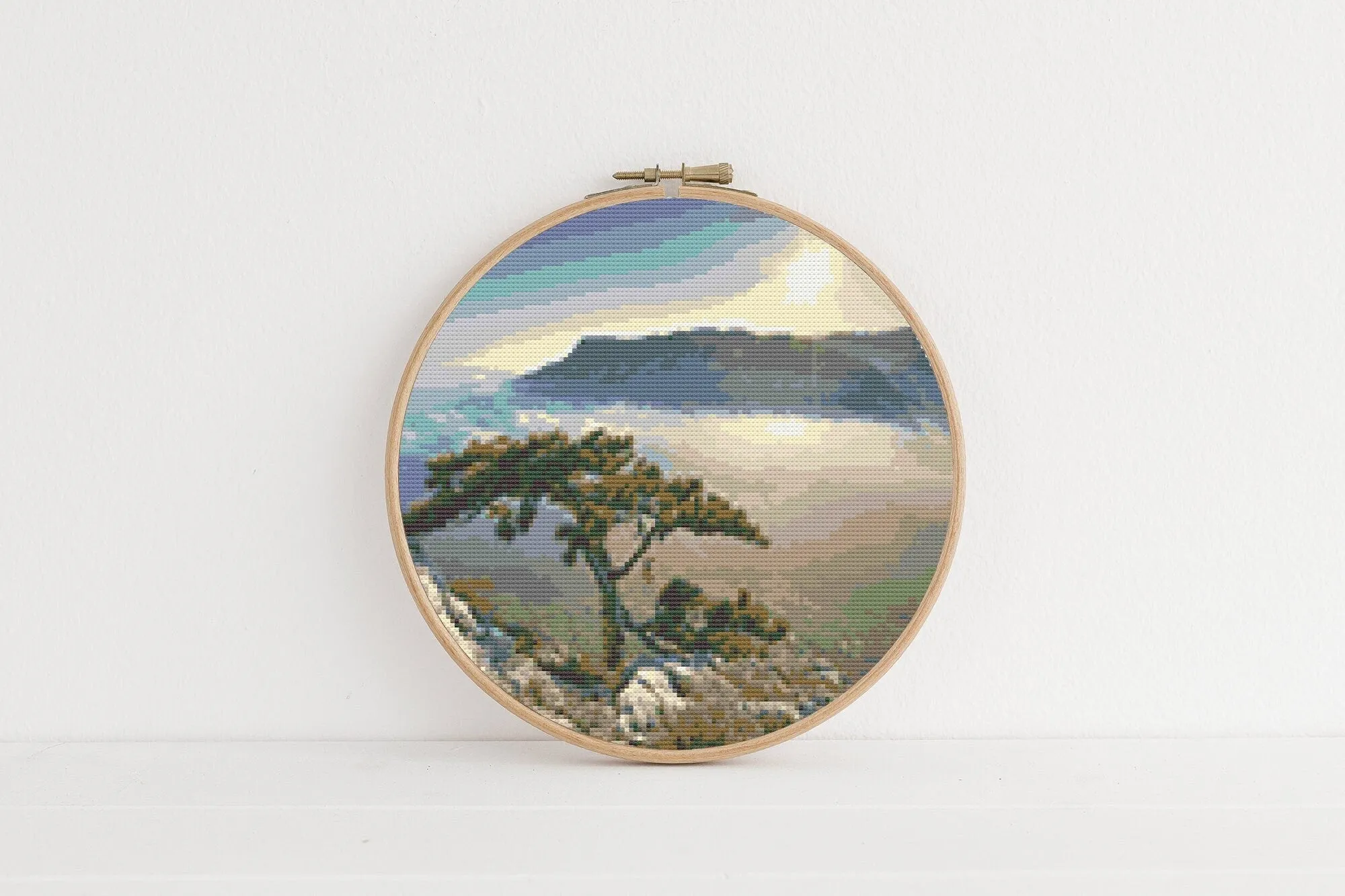 Mountain Tree Cross Stitch Pattern #226