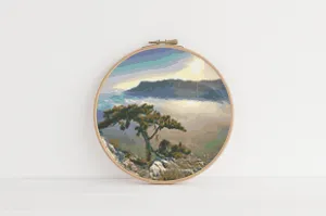 Mountain Tree Cross Stitch Pattern #226