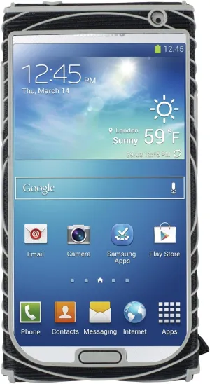 Nathan SonicGrip Hand Strap Phone Holder for Samsung Galaxy 4 - Black/Silver