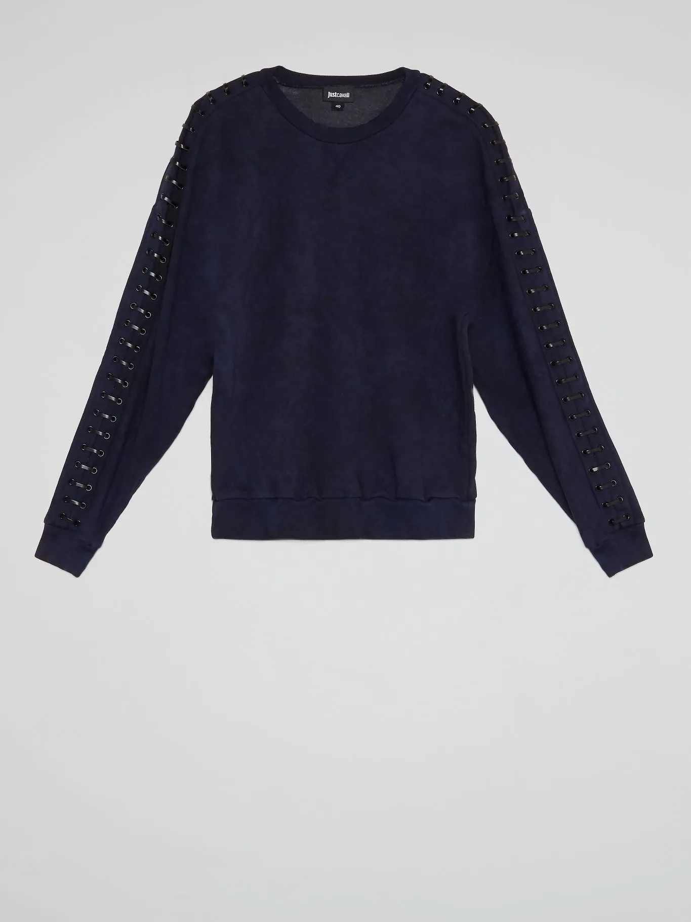 Navy Shoulder Stitch Detail Sweatshirt