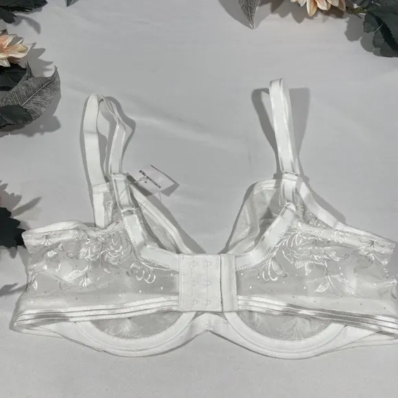 NEW $65 Wacoal‎ [ 38D ] Net Effect Underwire Full Coverage Bra in White
