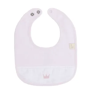 New In Baby Gi Girls Pink Little Royals Collection Bib