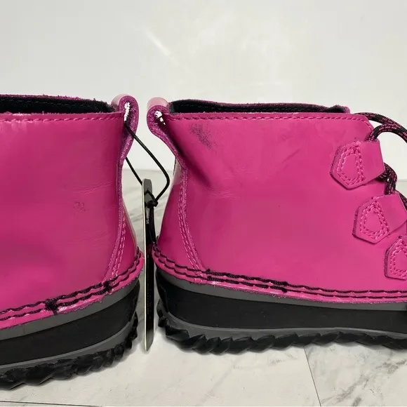 New! Sorel Out And About Kids Pink Black Snow Duck Boot 4