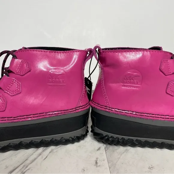 New! Sorel Out And About Kids Pink Black Snow Duck Boot 4