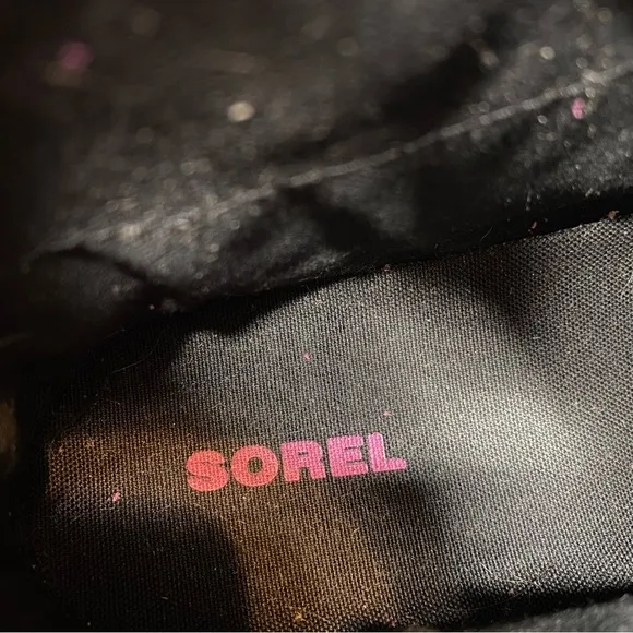 New! Sorel Out And About Kids Pink Black Snow Duck Boot 4