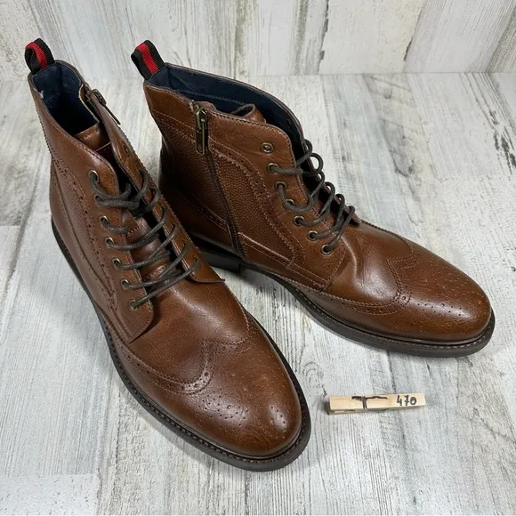 NEW Steve Madden Kirby Combat Lace Up Boot In Cognac #470