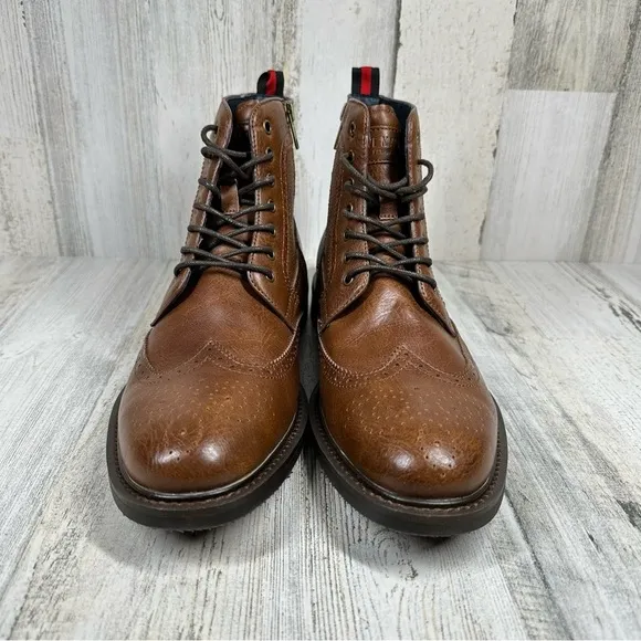 NEW Steve Madden Kirby Combat Lace Up Boot In Cognac #470