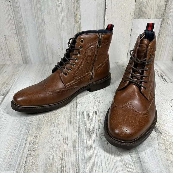 NEW Steve Madden Kirby Combat Lace Up Boot In Cognac #470