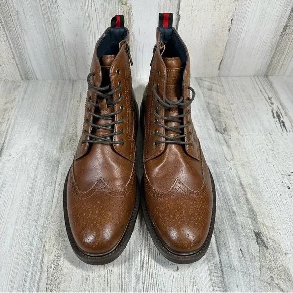 NEW Steve Madden Kirby Combat Lace Up Boot In Cognac #470