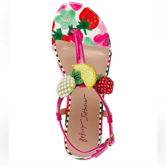 NIB Betsey Johnson Fruit Sandals