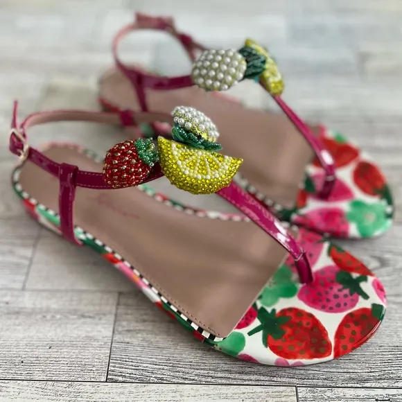NIB Betsey Johnson Fruit Sandals