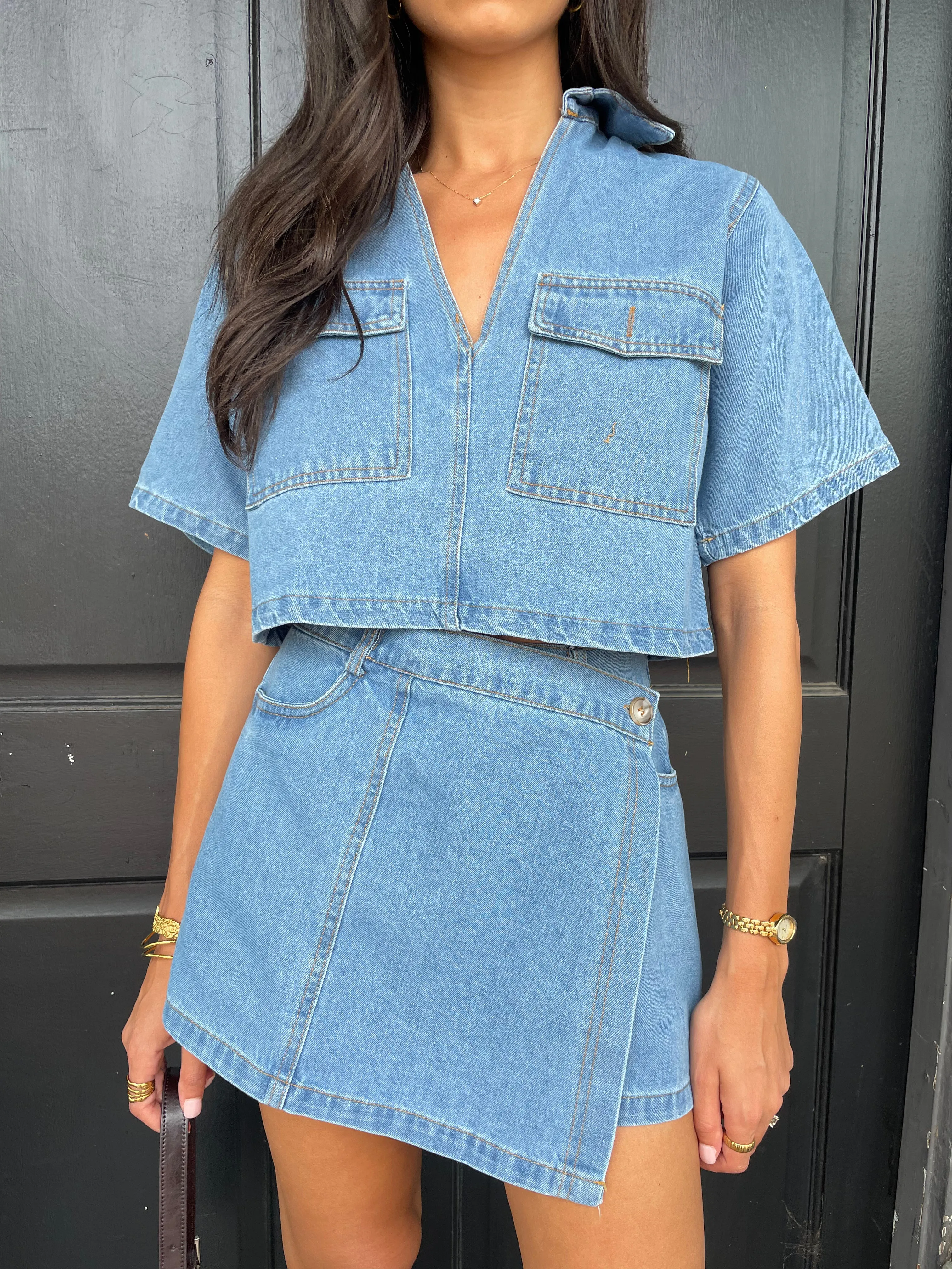 Nicole Denim Set