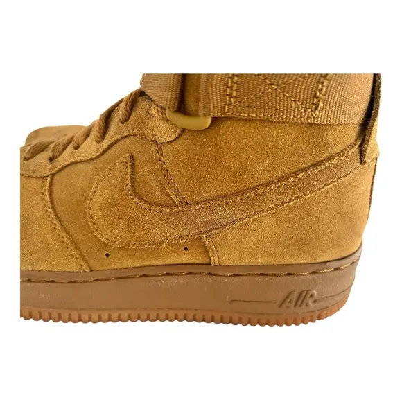 Nike Air Force 1 High ‘07 LV8 Flax Brown Wheat suede 6Y or womens 8
