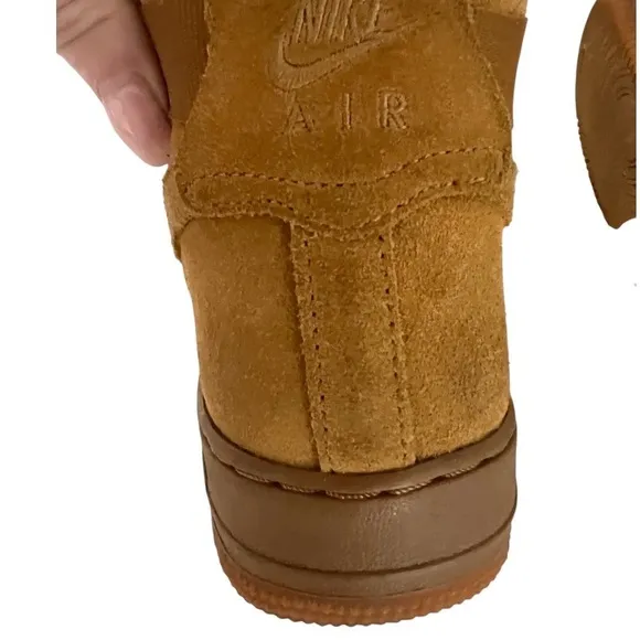 Nike Air Force 1 High ‘07 LV8 Flax Brown Wheat suede 6Y or womens 8