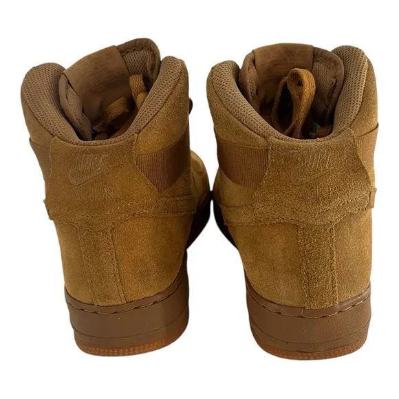 Nike Air Force 1 High ‘07 LV8 Flax Brown Wheat suede 6Y or womens 8