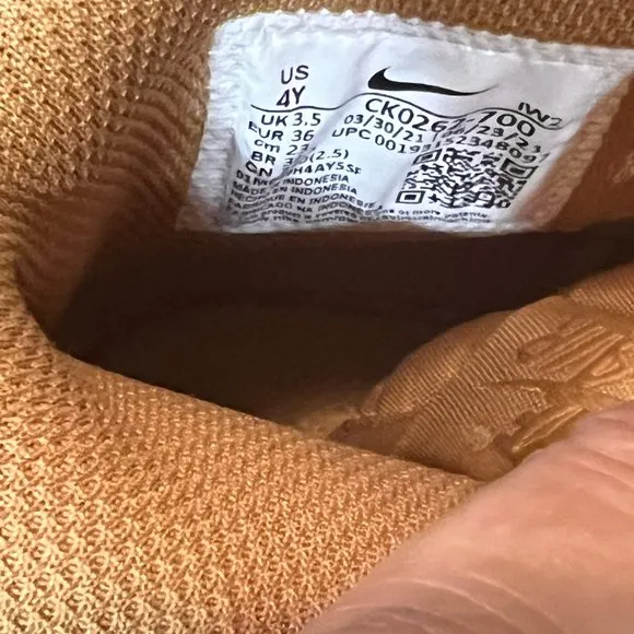 Nike Air Force 1 High LV8 3 Wheat Gum Sole Big Kids Youth Size 4