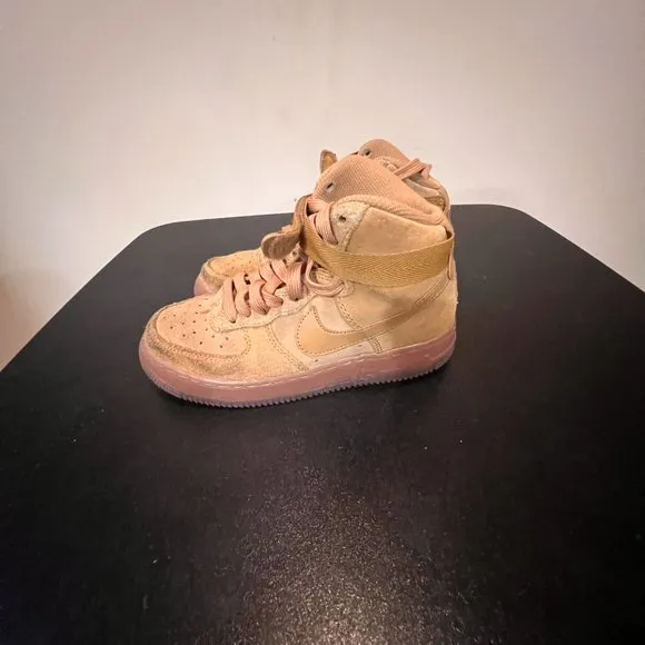 Nike Air Force 1 High LV8 3 Wheat Gum Sole Big Kids Youth Size 4