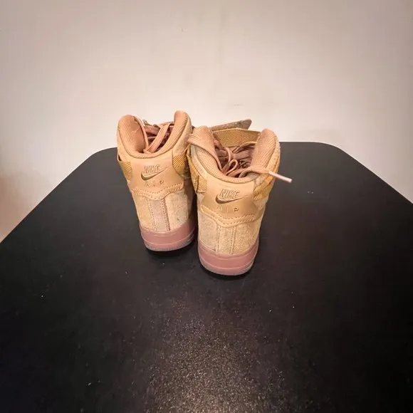 Nike Air Force 1 High LV8 3 Wheat Gum Sole Big Kids Youth Size 4