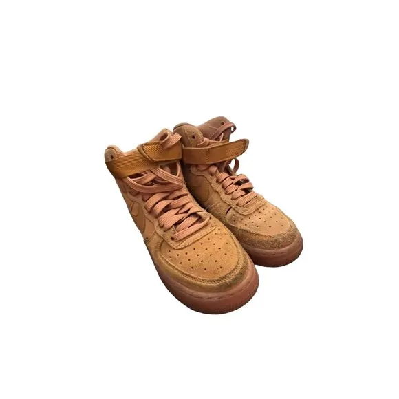 Nike Air Force 1 High LV8 3 Wheat Gum Sole Big Kids Youth Size 4