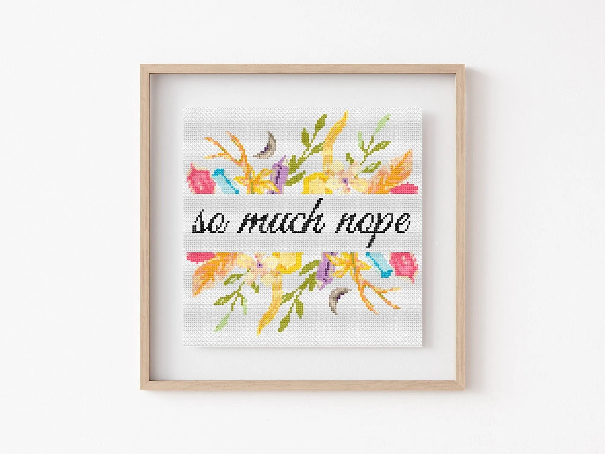 Nope Cross Stitch Pattern #1877