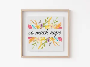 Nope Cross Stitch Pattern #1877