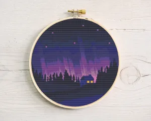 Northern Lights Cross Stitch Pattern #46