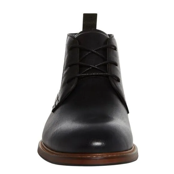 NWOT Steve Madden Men's 8 Chevy Chukka Boot Men Black &amp; Brown Lace Up Dress Boot