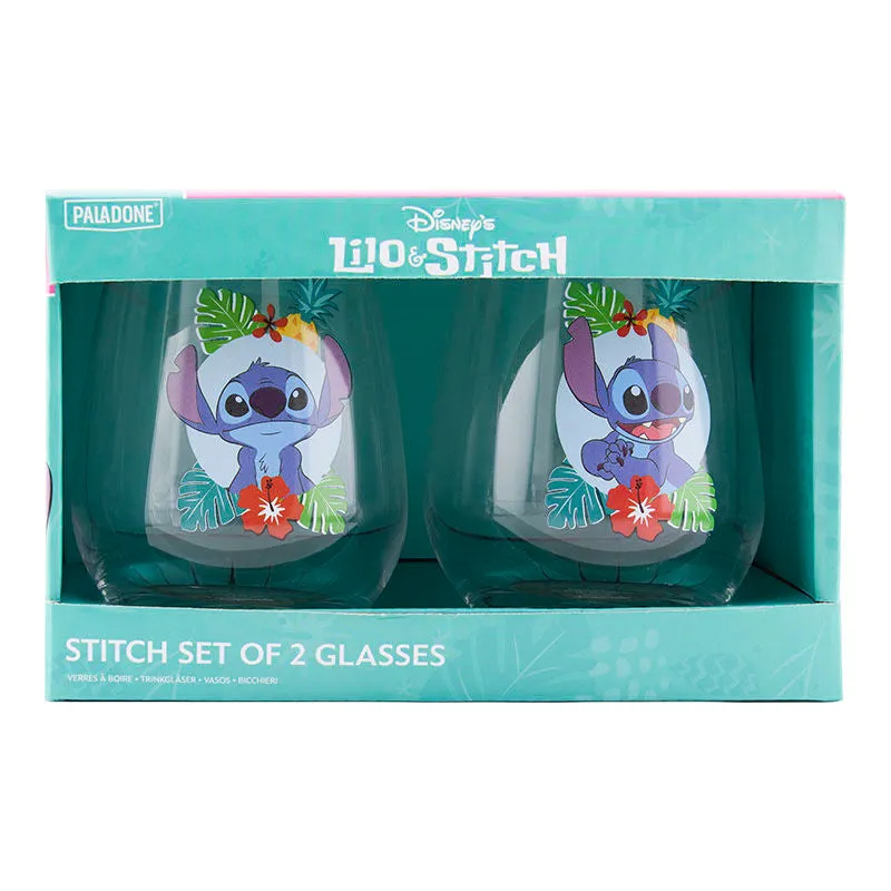 Paladone Disney's Lilo & Stitch Set of 2 Glasses