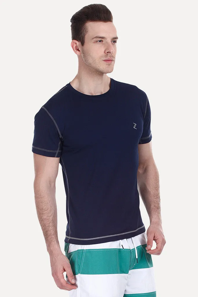 Performance Wear Crew With Stitch Detail