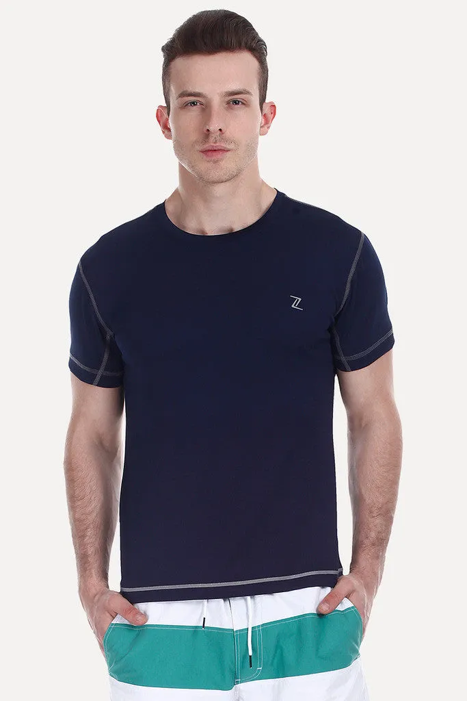 Performance Wear Crew With Stitch Detail
