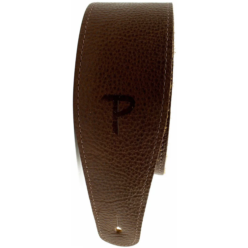 Perris 2.5" Saddle Leather Guitar Strap in Brown