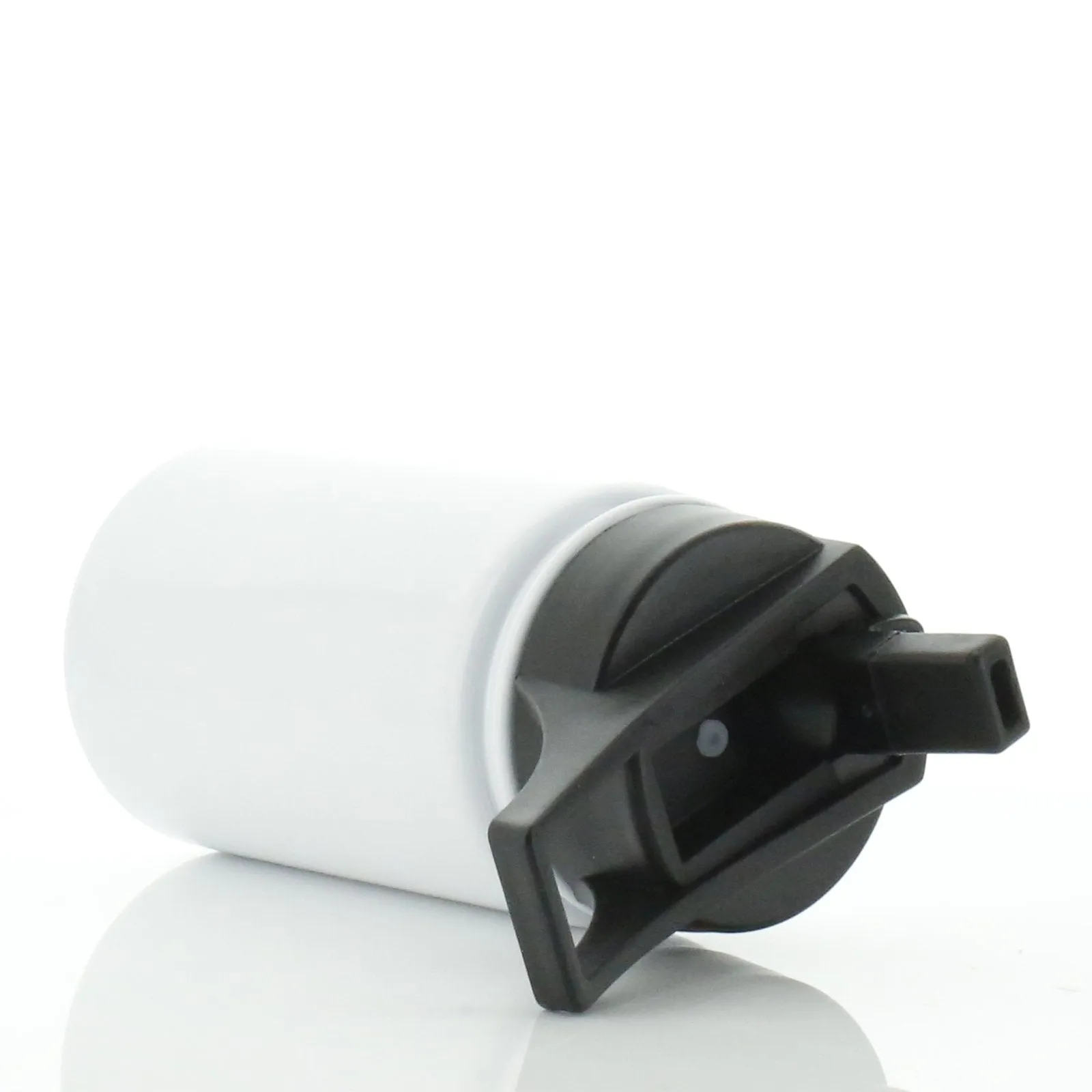 Personalised Hippo Rain Drop and Name White Sports Flask