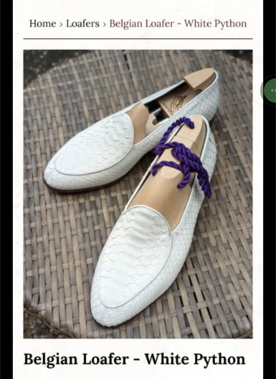 Philia Invoice: White Python EU44