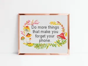 Phone Cross Stitch Pattern #675