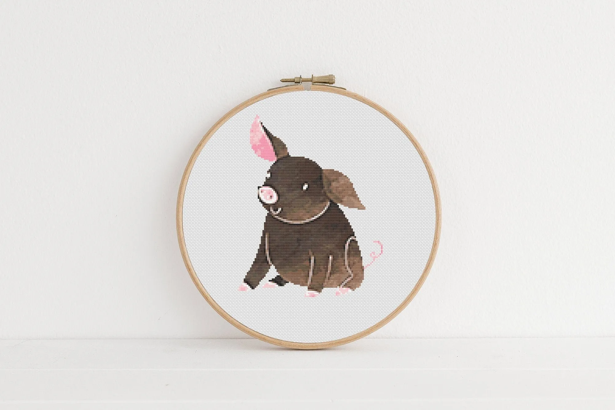 Piggy Cross Stitch Pattern #964