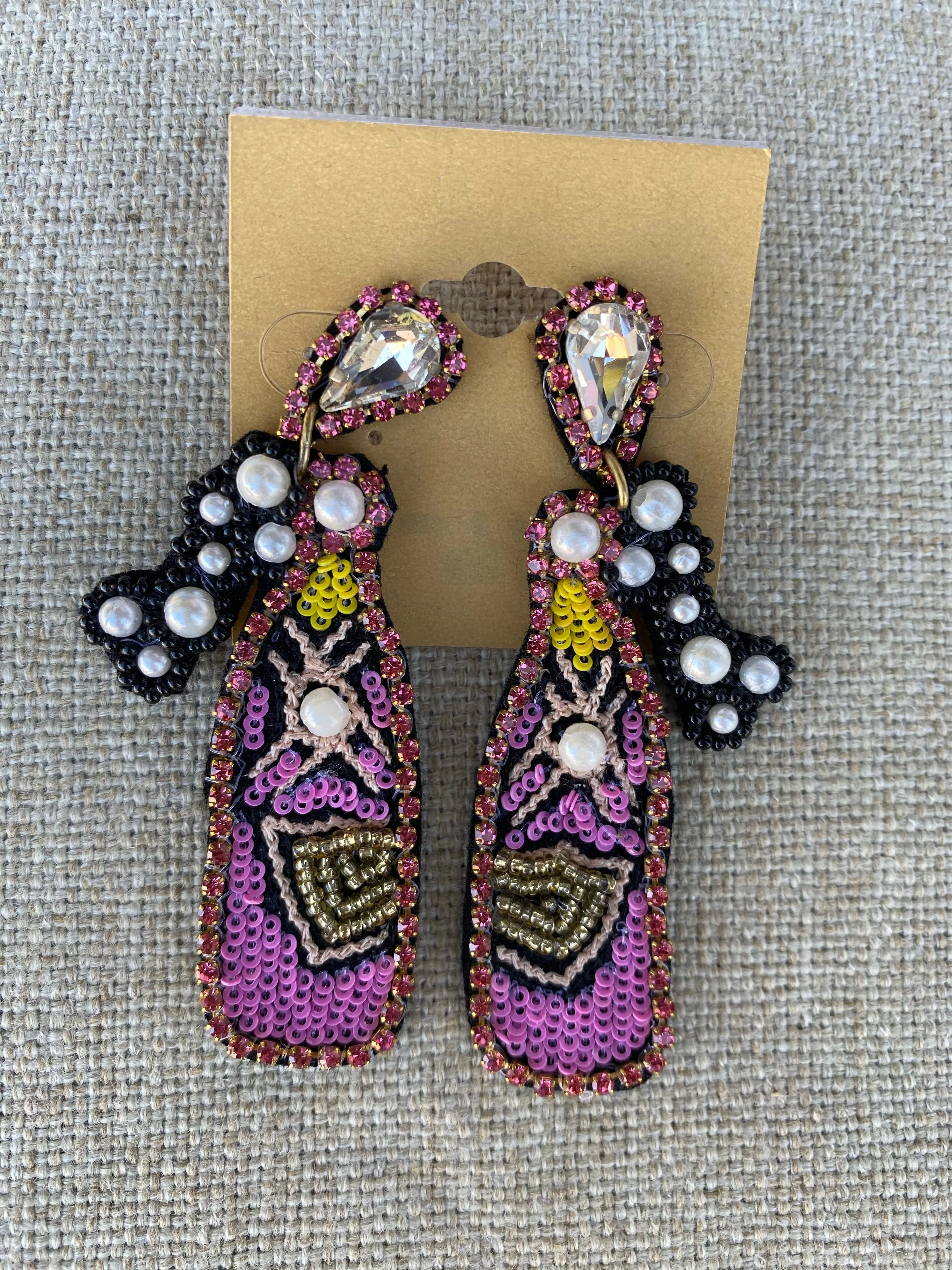 Pink Champagne Earrings