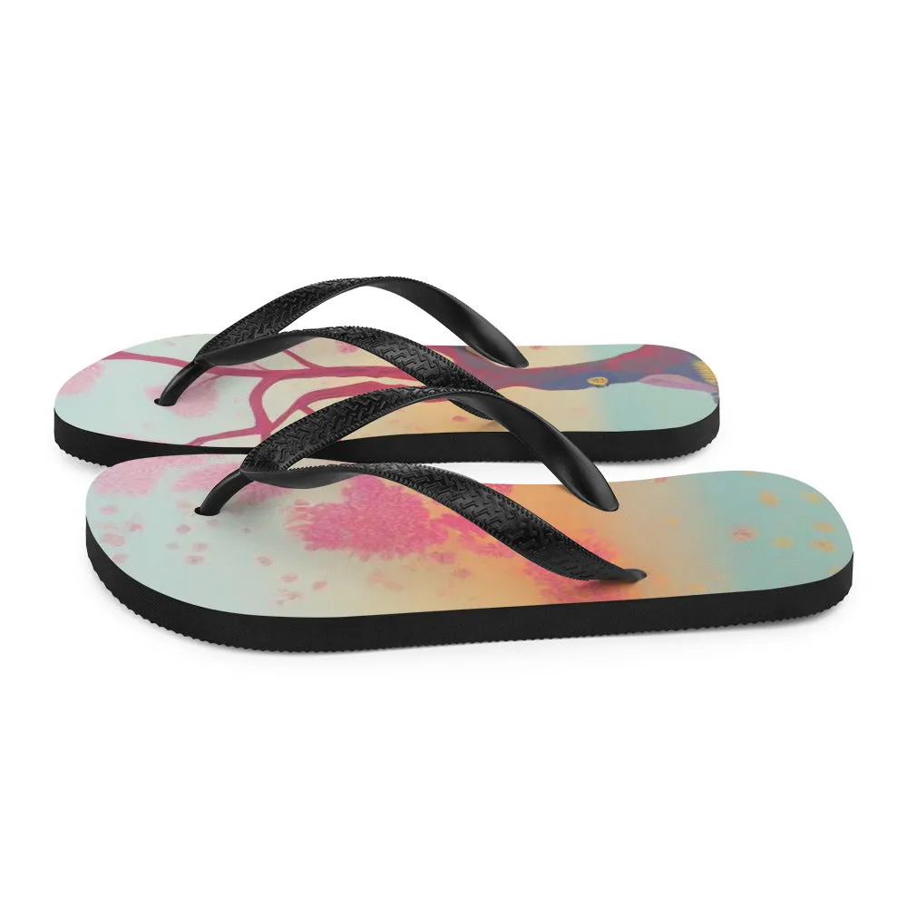 Pink Sunset Flip-Flops