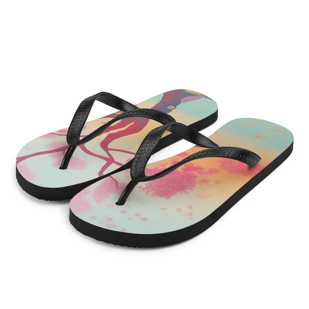 Pink Sunset Flip-Flops