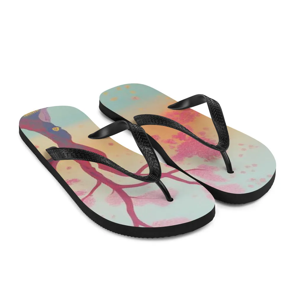 Pink Sunset Flip-Flops